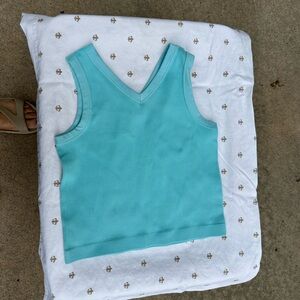 GB Girls Aqua Sleeveless Top LOT (3)